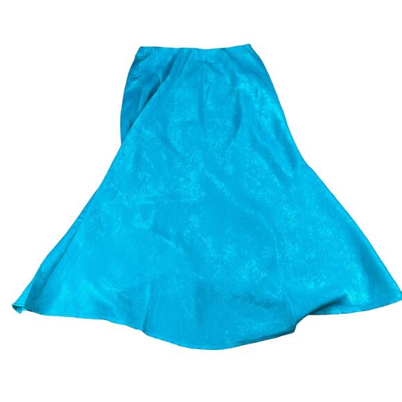 BAND OF THE FREE Vibrant Blue Pull On Midi Skirt Women's Size Small NWT - Picture 1 of 6